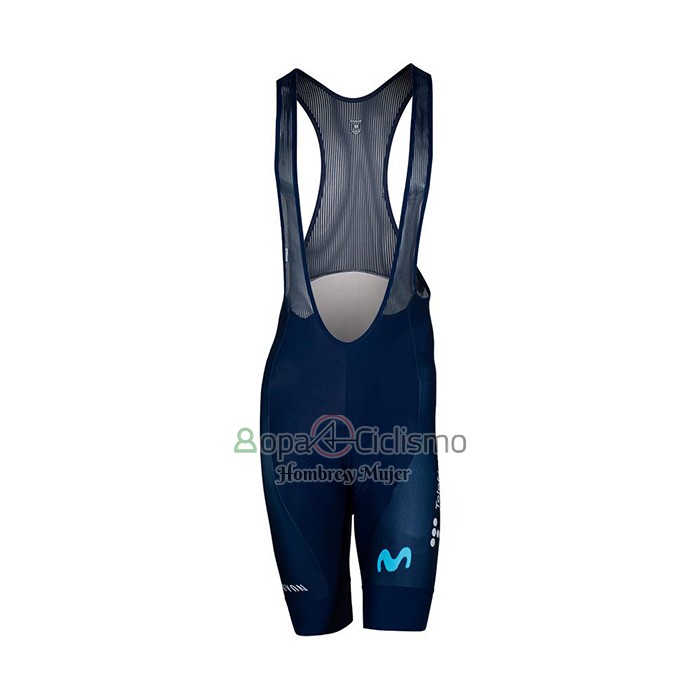 Movistar Ropa Ciclismo Culotte Corto 2022 Mangas Cortas Profundo Azul Azur